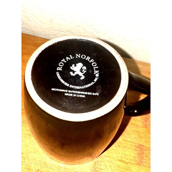 All You Need Is Love & Coffee Mug 12 Oz Royal Norfolk Black & White Ceramic Dish - Picture 3 of 5